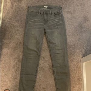 J. Crew distressed grey jeans